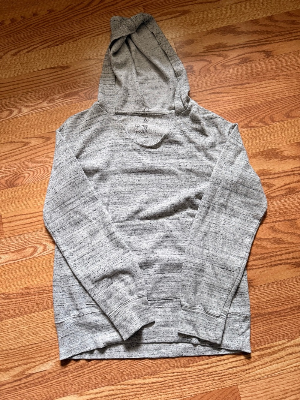 Light Grey Hooded Pullover Sweater